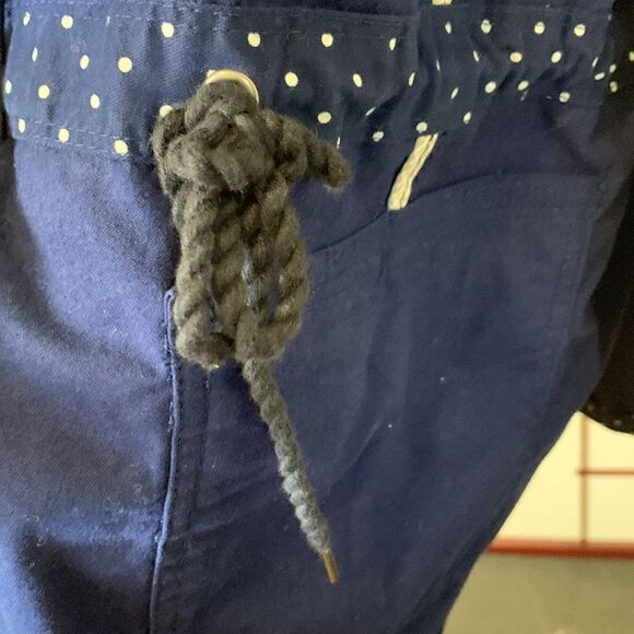 Talbots Plus Navy Blue polkadot buttoned up jacket 2X - Picture 6 of 12